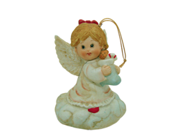 Vintage 1985 Musical Angel Ornament &quot;Silent Night&quot; Telco Creation New Battery 4&quot; - £15.03 GBP