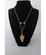 Vintage Victorian Revival Cameo Style Pendant Necklace Decanter Bottle 1... - $162.84 CAD