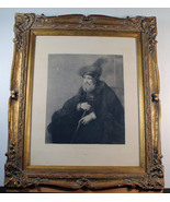 Rembrandt – Portrait d’un Rabbin – Louvre Chalcographie Embossed Print –... - $248.00