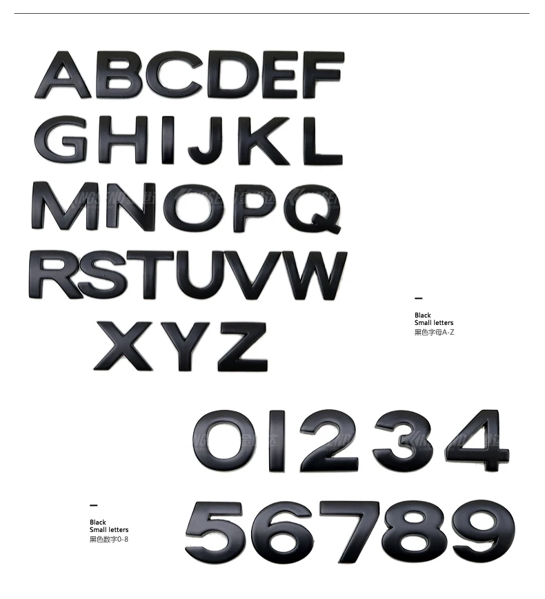 H1.6cm 3D  Car Sticker Alphabet Sliver  Chrome Letter Number Logo Emblem Automob - £56.46 GBP