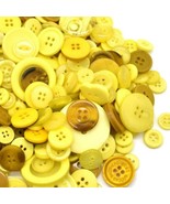 50 Resin Buttons Colorful Yellows Jewelry Making Sewing Supplies Assorte... - £3.89 GBP