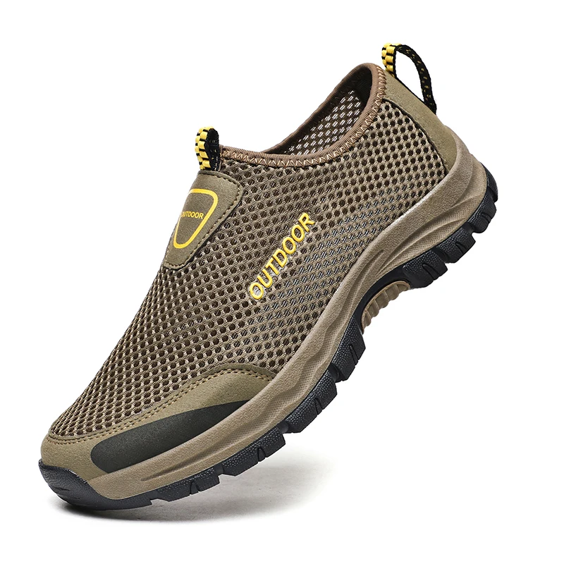 Men&#39;s casual shoes, mesh breathable sports shoes, outdoor beach anti-skid men&#39;s  - $46.27