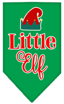 Little Elf Screen Print Bandana Emerald Green Small - £9.13 GBP