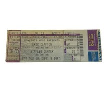 ERIC CLAPTON CONCERT TICKET UNUSED STAPLES CENTER LOS ANGELES AUG 18 2001 - $20.00