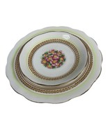 ROYAL ALBERT  Prairie Rose Set Saucer and Salad Plate Bone China England... - $26.17