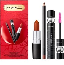 Mac Wrapped in Red Lip and Eye Kit Holiday Set 3PCS Brand New In Box - £27.51 GBP