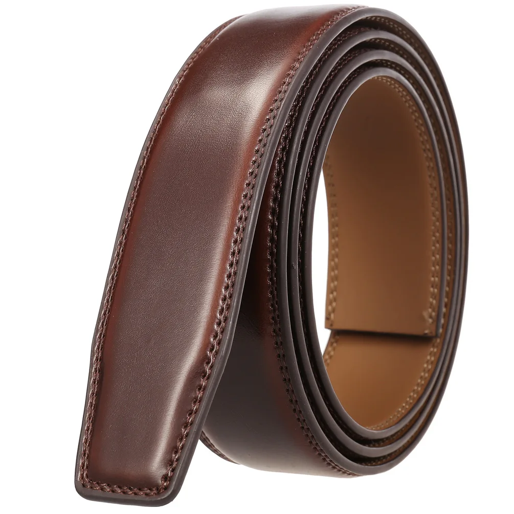 Sporting 3.1CM New Luxury No Buckle Belt Brand Belt Men High Quality Male Genuin - £23.90 GBP