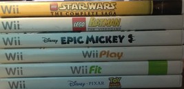 Nintendo Wii Game Lot of 6 Games -Lego Star Wars, Batman, Epic Mickey, Toy Story - £15.19 GBP