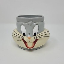 Vintage 1992 Buggs Bunny Head Plastic Mug Animated Warner Brothers Classic Cup - £7.81 GBP