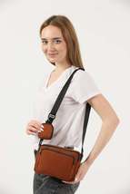 Tile U4 Canvas Women&#39;s Cross Shoulder Bag With 2 Compartments And Wallet With Ad - £11.86 GBP