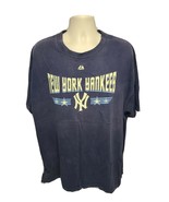 Majestic New York Yankees History Adult Blue 2XL TShirt - £14.60 GBP