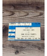 1995 Chicago Cubs v San Diego Padres Ticket Stub Wrigley Field Bleachers... - £10.34 GBP