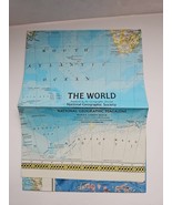 The World Map National Geographic Folding Paper 29x42&quot; December 1981 - $166.50 MXN