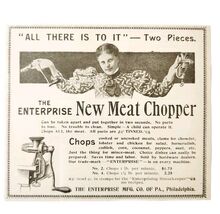 Enterprise New Meat Chopper 1897 Advertisement Victorian Kitchen ADBN1yyy - $19.99