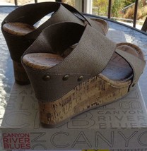 Canyon River Blues Womens Wedge Shoes - Friday - Bronze - Size 6 or 6.5 - NEW - $39.99