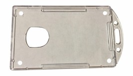 3 Hard Plastic Vertical Photo ID Pass Card Holder Badge Access Card Sleeve - $120.26 MXN