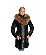 Original Goose Women&#39;s Down Parka Leather Coat - $393.89 CAD