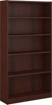 Bush Furniture Universal 5 Shelf Bookcase in Vogue Cherry - £197.39 GBP