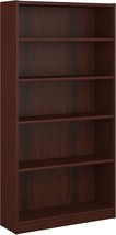 Bush Furniture Universal 5 Shelf Bookcase in Vogue Cherry - £175.75 GBP