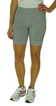 Calvin Klein Womens Heathered Ruched Biking Shorts Size X-Small Color Black - £22.03 GBP