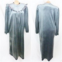 Vintage Small Medium Plus Size 1X Robe Housecoat Velvet - £31.64 GBP+