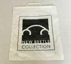  Dealer promo plastic shopping bag black and white graphic New beetle collection - $19.75