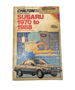 CHILTON BOOK COMPANY 1970-1988 SUBARU REPAIR MANUAL PART NUMBER 6982 VIN... - $199.92 MXN