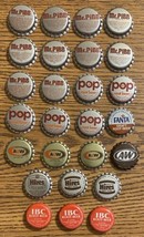 26 Root Beer Bottle Caps Crowns Pop, Mr. Pibb, Fanta, A&amp;W, Hires, IBC - £12.40 GBP