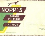 Nopp&#39;s Golden Pheasant Placemat N Liberty in Salem Oregon  - $11.88