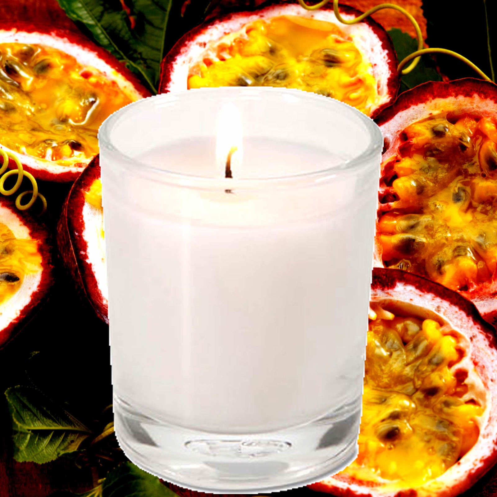 Fresh Passion Fruit Scented Votive Candles Hand Poured Luxury Home Fragr... - $14.95+