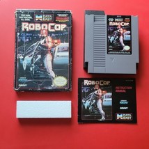 Nintendo NES RoboCop Robo Cop Game with Box &amp; Manual Works - £44.17 GBP