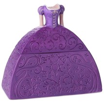 Disney Princesses Tangled Rapunzel Dress Shaped Ceramic Treasure Jewelry... - £31.41 GBP