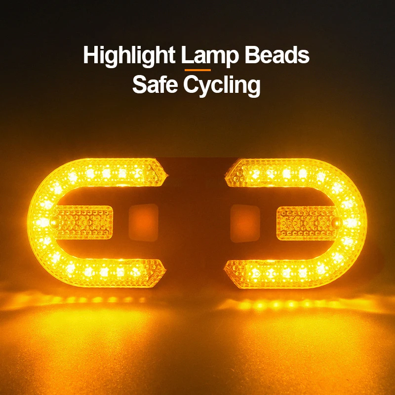 Bike Turn Signal Rear Light Remote Lights LED Rechargeable USB Bicycle Lamp Bike - £21.05 GBP+