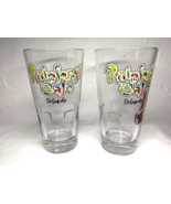 (2) Rainforest Cafe Orlando Heavy Glasses Beer/ Bar Glass - Collectible!... - £24.80 GBP