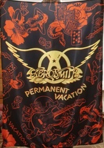 AEROSMITH Deuces Are Wild FLAG CLOTH POSTER CD Heavy Metal - £15.73 GBP