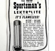 Lektrolite Flameless Cigarette Lighter 1948 Advertisement Outdoors Vtg D... - $19.99