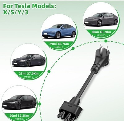 Tesla NEMA 5-15 Adapter Gen 2 Mobile Connector OEM Charger Model S, 3, X, Y Item image 4
