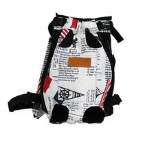 Anywags Pet Carrier Magazine Printed Large Denim Breathable Travel Backp... - $47.50