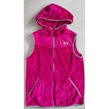 The North face Osito Hooded Fuzzy Vest Hot Pink Size Girls XL 18 - £30.80 GBP