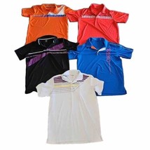 Adidas Golf Polo Shirts Adizero Men’s Size Large Short Sleeve Lot Of 5  - $49.45