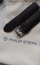 Phillip Stein Genuine Black Stingray Watch Band 3-GB 22mm New - £91.94 GBP