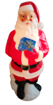 Vintage Santa Claus General Foam Blow Mold 33&quot; Tall With Light NICE Works Great - £102.23 GBP