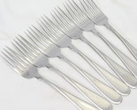 Oneida Flight Reliance Dinner Forks Glossy  7 3/8&quot; Lot of 7 - £20.81 GBP
