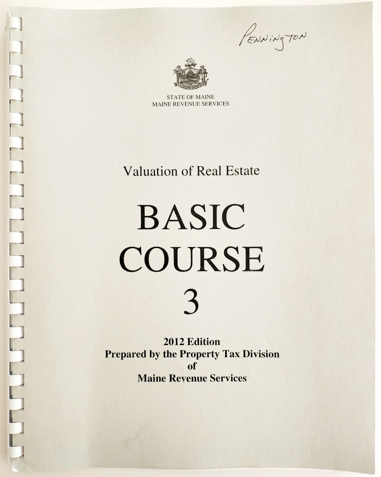 2012 Valuation Of Real Estate Basic Course 3 Book Maine Revenue Tax Law DWUU7 Item image 2