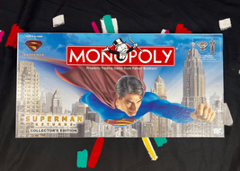 Superman Returns Monopoly Board Game Collectors Edition 2006 Hasbro DC - £38.04 GBP