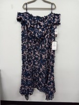 Fancy Drees, Plus Size, Floral, Off Shoulder, Blue 22W. 395 MM. - £41.98 GBP