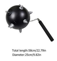 Inflatable Spiked Ball &amp; Chain Flail Mace Meteor Hammer Cosplay Larp Prop Weapon - £9.84 GBP
