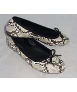 NEW French Connection snake print Ballerina Flat Animal Print Diana shoe... - $62.86 CAD