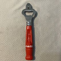 Coca Cola Bottle Opener - Red Plastic Bottle Design 7” - $6.95