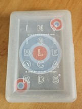 Invisible Playing Cards, A Pieter Woudt Design, Kikkerland, Complete w/Hard Case - £7.85 GBP